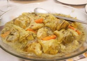 Alcachofas rehogadas