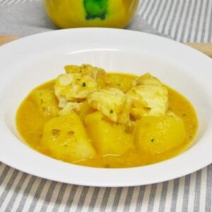 Patatas guisadas con bacalao